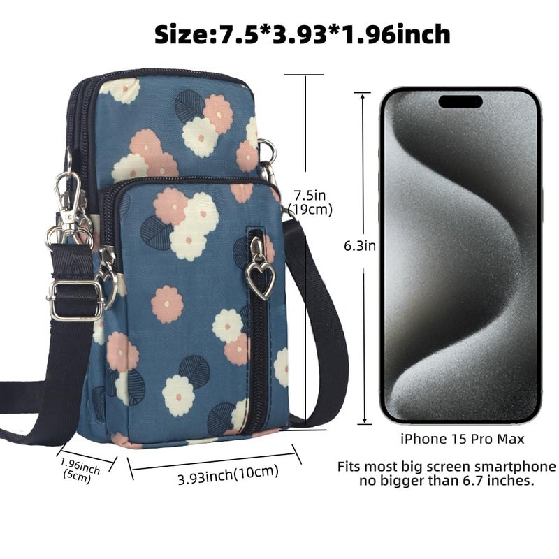 JANKS Crossbody Bags for Women, Small Phone Purse Travel Pouch Over the Shoulder Bags for Women with Adjustable Strap - Image 2